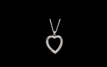 Load image into Gallery viewer, Sterling Silver Equestrian Heart Horsehair Pendant - Elegant Elements By Kelly