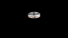 Load image into Gallery viewer, CU032-Custom Sterling Silver Equestrian Horsehair Inlay Ring with Synthetic Opal - Elegant Elements By Kelly