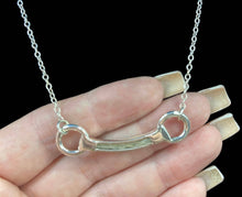 Load image into Gallery viewer, Custom Sterling Silver Eggbit Horsehair Inlay Necklace - Elegant Elements By Kelly