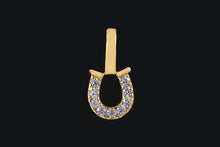 Load image into Gallery viewer, 14K Diamond Delicate Horseshoe Pendant - Elegant Elements By Kelly