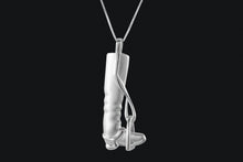 Load image into Gallery viewer, Sterling Silver Large Tall Boot & Stirrup Necklace - Elegant Elements By Kelly