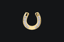 Load image into Gallery viewer, 14K Gold Large Horseshoe Diamond Necklace - Elegant Elements By Kelly
