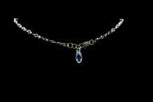 Load image into Gallery viewer, Agate Beige Pendant With Bronze Crystal Gold Chain (Back View)- Elegant Elements By Kelly