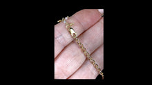 Load image into Gallery viewer, Gold-Filled Multi-Colored Tourmaline Dangle Bracelet – 7" with lobster clasp - Elegant Elements By Kelly