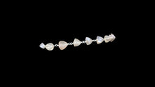 Load image into Gallery viewer, Sterling Silver Chocolate & Platinum Moonstone Triangle Bracelet - Elegant Elements By Kelly