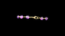 Load image into Gallery viewer, Amethyst Vermeil Coin Bracelet - Elegant Elements By Kelly