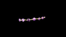 Load image into Gallery viewer, Amethyst Vermeil Coin Bracelet