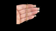 Load image into Gallery viewer, Gold Filled Paper Clip 3.8mm Elongate Bracelet With Cubic Zirconia Large Clasp - Elegant Elements By Kelly