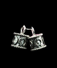 Load image into Gallery viewer, Sterling Silver Hammer Horseshoe Rustic End Cap - Elegant Elements By Kelly