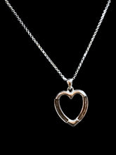 Load image into Gallery viewer, Sterling Silver Equestrian Heart Horsehair Pendant