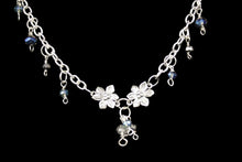Load image into Gallery viewer, Sterling Silver Filled Necklace with Crystal Beads and Flowers - Elegant Elements By Kelly