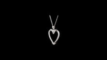 Load image into Gallery viewer, Custom Sterling Silver Large Heart Horsehair Pendant - Elegant Elements By Kelly
