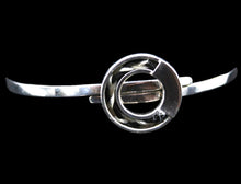 Load image into Gallery viewer, Custom Sterling Silver Circle of Life Horsehair Bangle Bracelet
