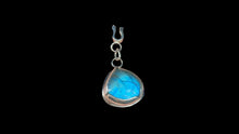 Load image into Gallery viewer, Custom Sterling Silver Labradorite Pendant with Horseshoe Bail – One of a Kind - Elegant Elements By Kelly
