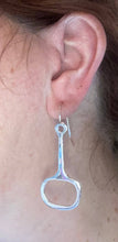 Load image into Gallery viewer, Custom Sterling Silver Snaffle Bit Dangle Earrings - Elegant Elements By Kelly
