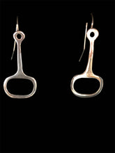 Load image into Gallery viewer, Custom Sterling Silver Snaffle Bit Dangle Earrings - Elegant Elements By Kelly
