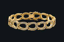 Load image into Gallery viewer, 14K Gold Horseshoe Diamond Bracelet - Elegant Elements By Kelly
