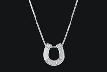 Load image into Gallery viewer, Sterling Silver Small Horseshoe Necklace
