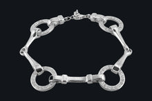 Load image into Gallery viewer, 14K White Gold Snaffle Bit Diamond Bracelet - Elegant Elements By Kelly
