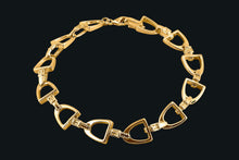 Load image into Gallery viewer, 14K Gold Small English Stirrup Bracelet - Elegant Elements By Kelly
