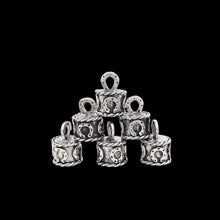 Load image into Gallery viewer, Sterling Silver Hammer Horseshoe Rustic End Cap - Elegant Elements By Kelly
