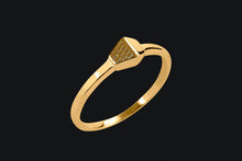 Load image into Gallery viewer, 14K Gold Horseshoe Nail Ring - Elegant Elements By Kelly

