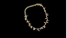 Load image into Gallery viewer, Gold-Filled Multi-Colored Tourmaline Dangle Bracelet – 7" - Elegant Elements By Kelly
