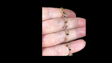 Load image into Gallery viewer, Gold-Filled Multi-Colored Tourmaline Dangle Bracelet – 7" - Elegant Elements By Kelly
