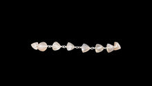 Load image into Gallery viewer, Sterling Silver Chocolate &amp; Platinum Moonstone Triangle Bracelet - Elegant Elements By Kelly
