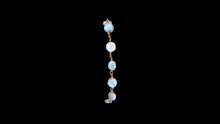 Load image into Gallery viewer, Vermeil Larimar Plain Coin Link Bracelet - Elegant Elements By Kelly
