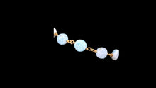 Load image into Gallery viewer, Vermeil Larimar Plain Coin Link Bracelet - Elegant Elements By Kelly
