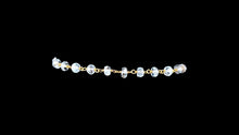 Load image into Gallery viewer, Aquamarine Faceted Rondelle Bracelet - Elegant Elements By Kelly
