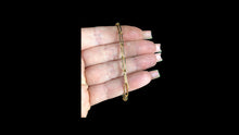 Load image into Gallery viewer, Gold Filled PaperClip Labradorite Component with Grey Spinel Bracelet - Elegant Elements By Kelly
