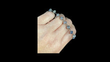 Load image into Gallery viewer, Silver Mystic Platinum Moonstone Faceted Rondelle Beads With Oxidized Sterling Silver Bracelet - Elegant Elements By Kelly

