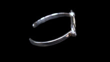 Load image into Gallery viewer, Custom Sterling Silver Horsehair Snaffle Cuff Bracelet - Elegant Elements By Kelly
