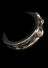 Load image into Gallery viewer, Custom Sterling Silver Horse Hair Snaffle Ring Finger Size 7
