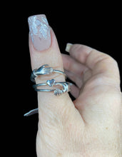 Load image into Gallery viewer, Sterling Silver Claddagh  Men's Mystery Ring - Elegant Elements By Kelly
